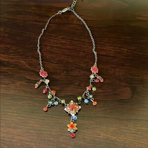 Floral Multicolor Vintage Necklace